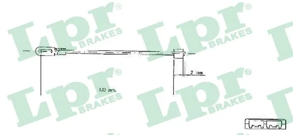 Cable Pull, parking brake C0578B