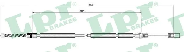 Cable Pull, parking brake C0103B