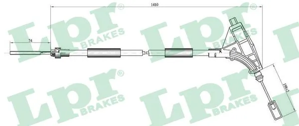 Cable Pull, parking brake C0010B