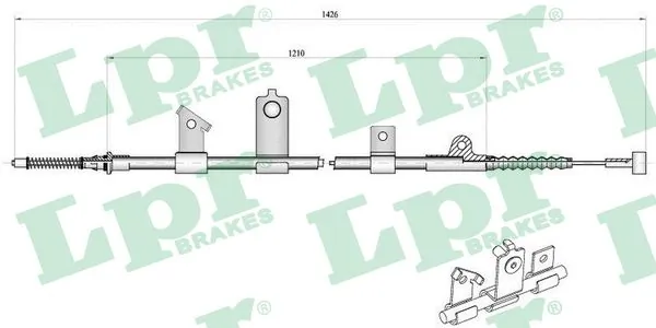 Cable Pull, parking brake C0488B