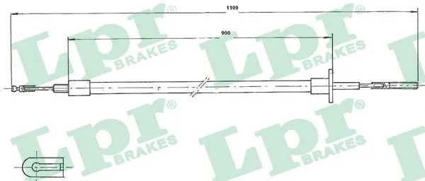 Cable Pull, clutch control C0051C