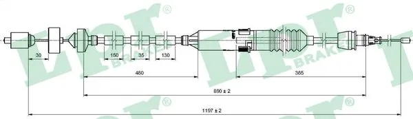 Cable Pull, clutch control C0471C