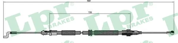 Cable Pull, parking brake C0973B