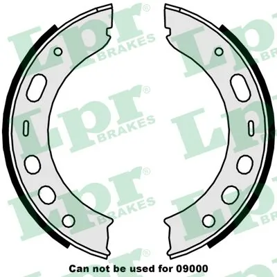 Brake Shoe Set, parking brake 09510