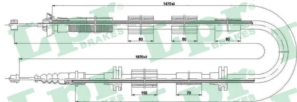 LPR Cavo comando, Freno stazionamento C0223B