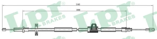 Cable Pull, parking brake C0923B
