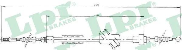 Cable Pull, parking brake C0044B