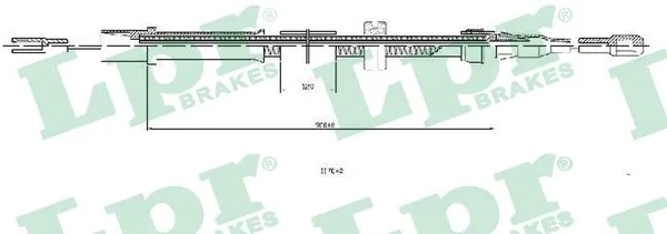 Cable Pull, parking brake C0455B