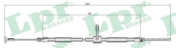 Cable Pull, parking brake C0189B