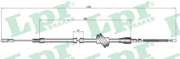 Cable Pull, parking brake C0045B