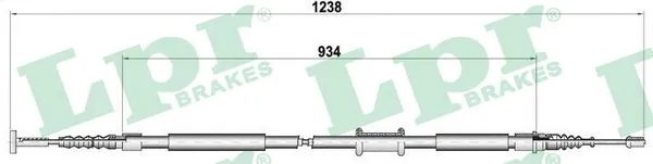 Cable Pull, parking brake C0474B
