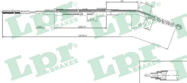 Cable Pull, parking brake C0067B