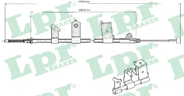 Cable Pull, parking brake C0475B