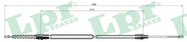 Cable Pull, parking brake C0001B
