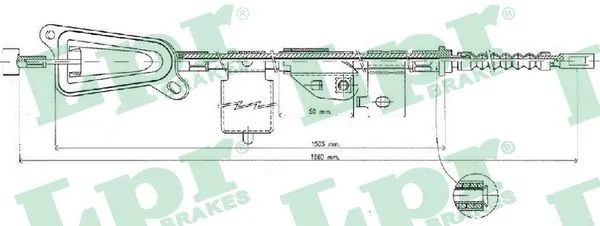 Cable Pull, parking brake C0484B