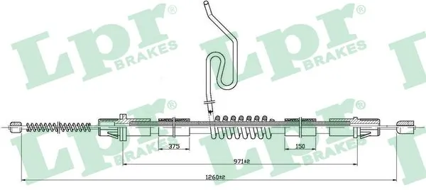 Cable Pull, parking brake C0288B