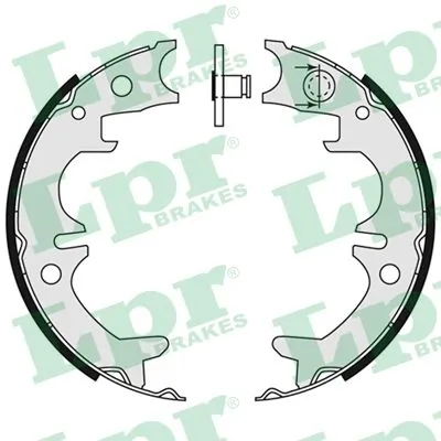 Brake Shoe Set, parking brake 09140