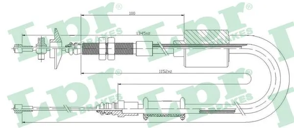 Cable Pull, clutch control C0483C