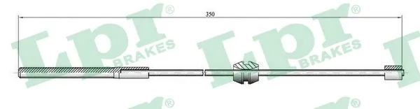 Cable Pull, parking brake C0558B
