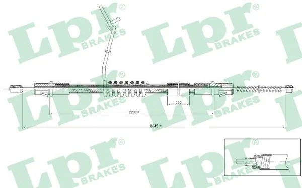 Cable Pull, parking brake C0287B