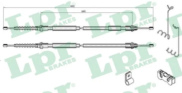 Cable Pull, parking brake C0285B