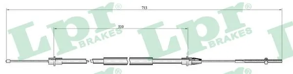 Cable Pull, parking brake C0638B