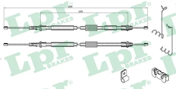 Cable Pull, parking brake C0283B