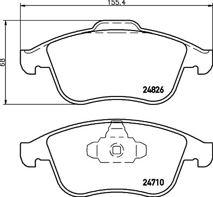 Brake Pad Set, disc brake 8DB 355 015-041