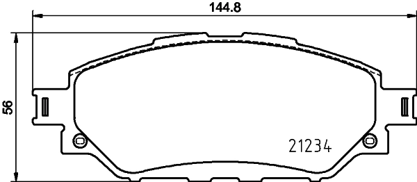 Brake Pad Set, disc brake 8DB 355 037-801