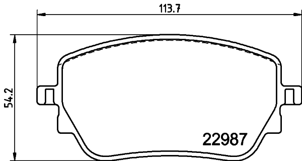 Brake Pad Set, disc brake 8DB 355 039-231