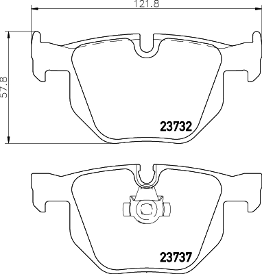 Brake Pad Set, disc brake 8DB 355 010-471