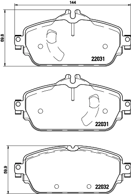 Brake Pad Set, disc brake 8DB 355 021-541