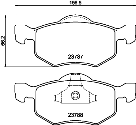 Brake Pad Set, disc brake 8DB 355 010-141