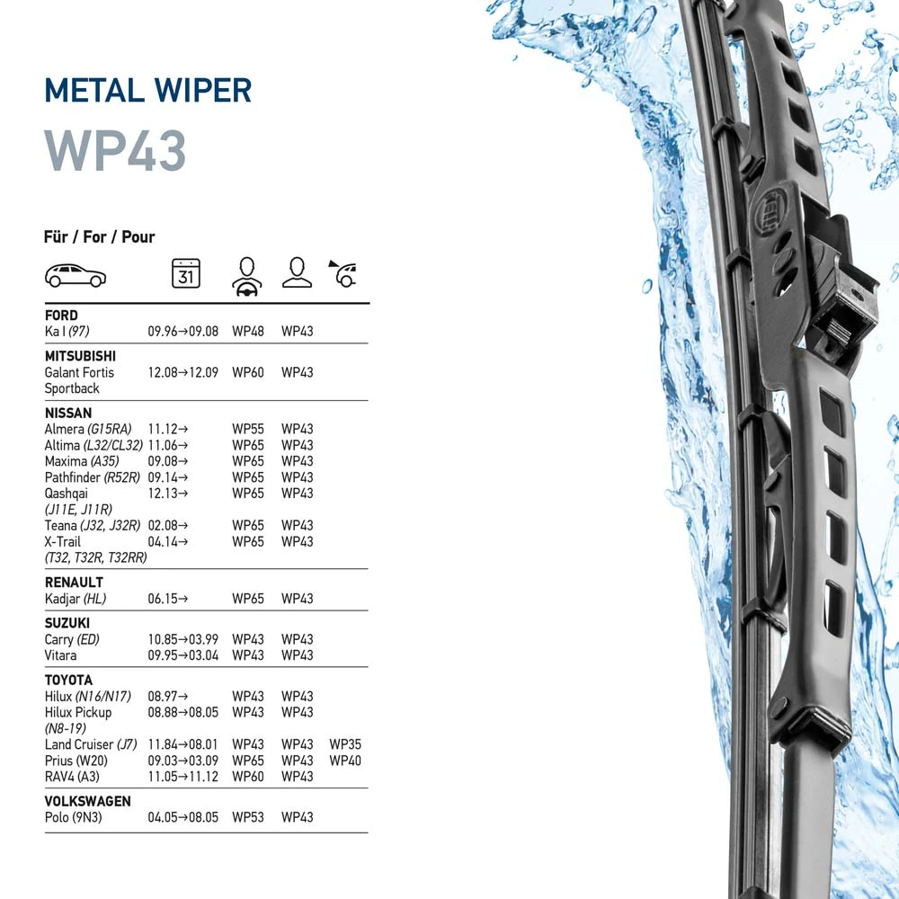 Wiper Blade Metal 9XW 178 878-171