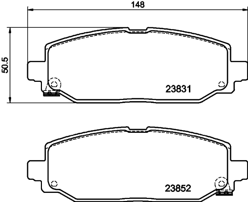 Brake Pad Set, disc brake 8DB 355 040-021