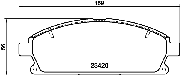Brake Pad Set, disc brake 8DB 355 021-651