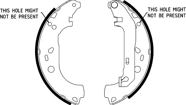 Brake Shoe Set 8DB 355 002-731