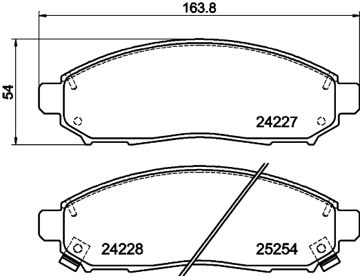 HELLA 8DB 355 016-121 Brake Pad Set, disc brake