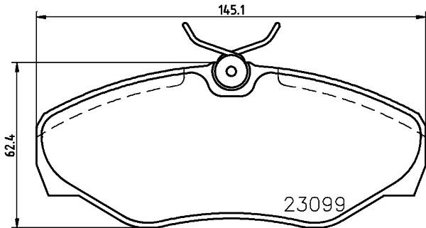 Brake Pad Set, disc brake 8DB 355 011-091