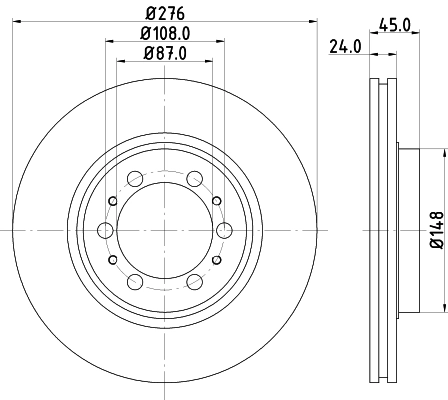 Brake Disc 8DD 355 105-131