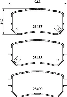 Brake Pad Set, disc brake 8DB 355 041-131