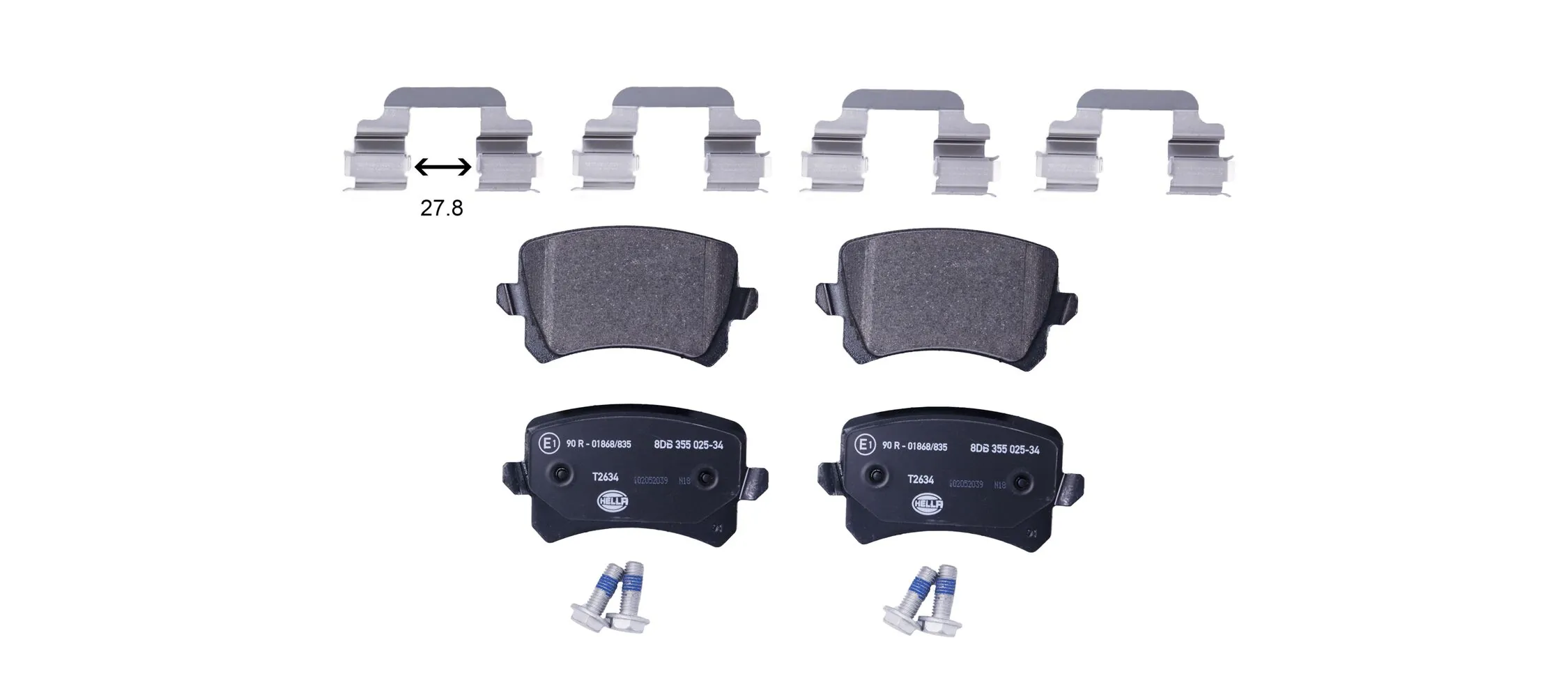 Brake Pad Set, disc brake 8DB 355 025-341