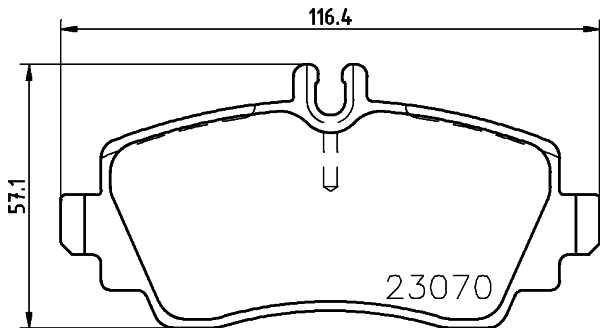 Brake Pad Set, disc brake 8DB 355 018-311