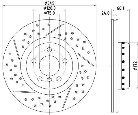 Brake Disc PRO High Carbon 8DD 355 120-841