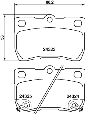 HELLA 8DB 355 006-971 Brake Pad Set, disc brake