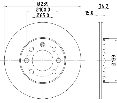 Brake Disc PRO 8DD 355 107-581