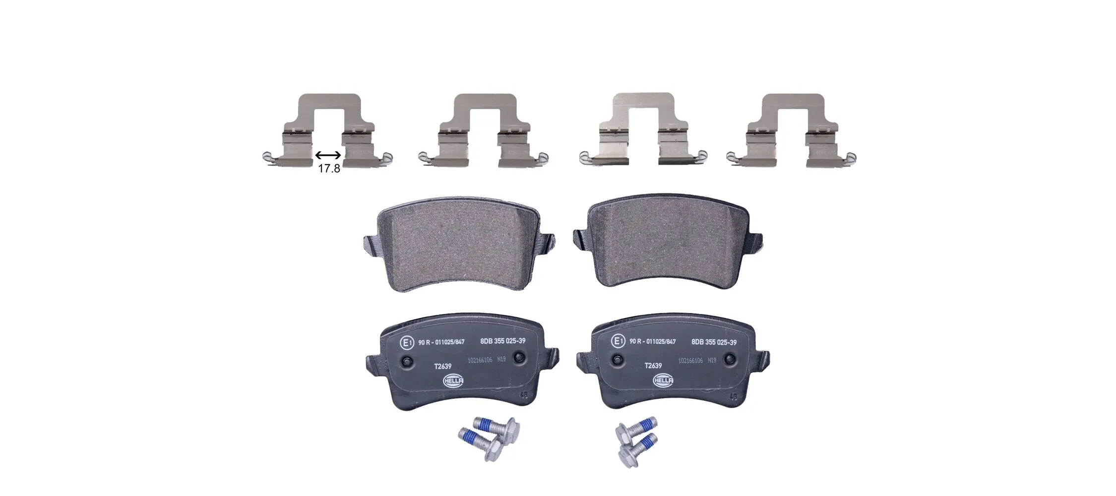 Brake Pad Set, disc brake 8DB 355 025-391