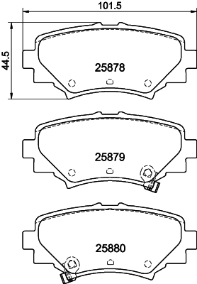 Brake Pad Set, disc brake 8DB 355 021-411