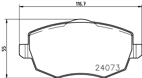 HELLA 8DB 355 011-221 Brake Pad Set, disc brake
