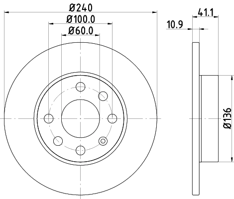 Brake Disc PRO 8DD 355 108-311